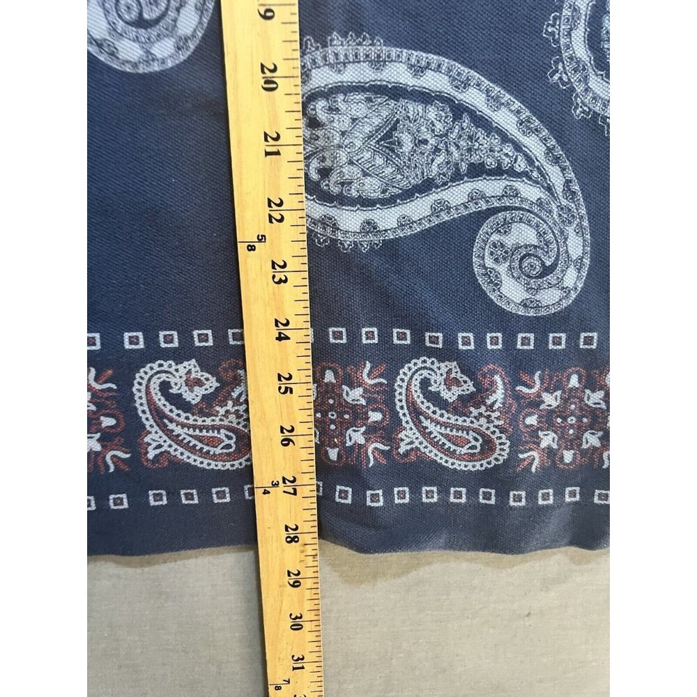 Vintage Tommy Hilfiger Mens Small Blue Paisley Button Short Sleeve Y2K. - Picture 10 of 10